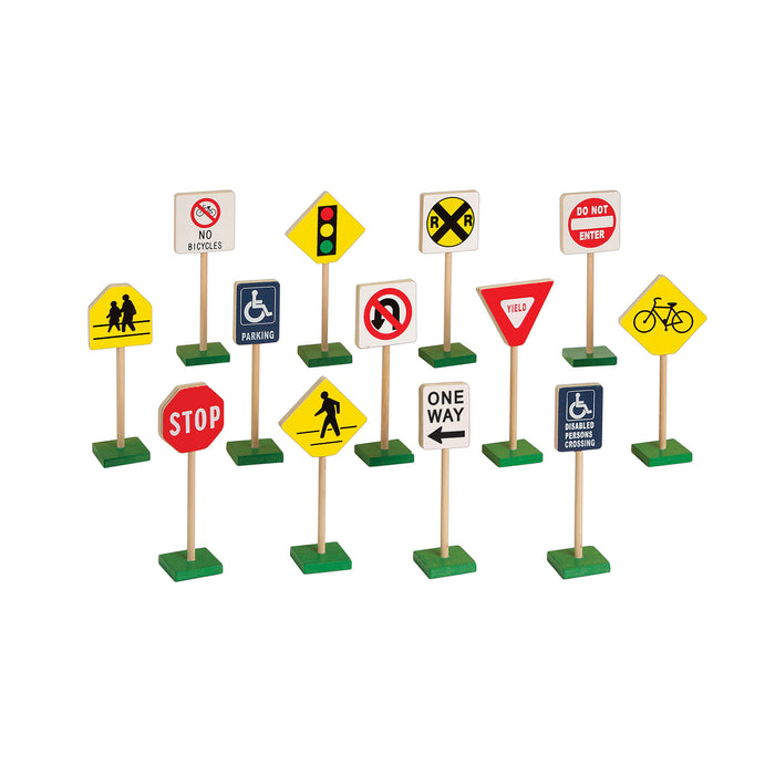 Guidecraft Block Play Traffic Signs