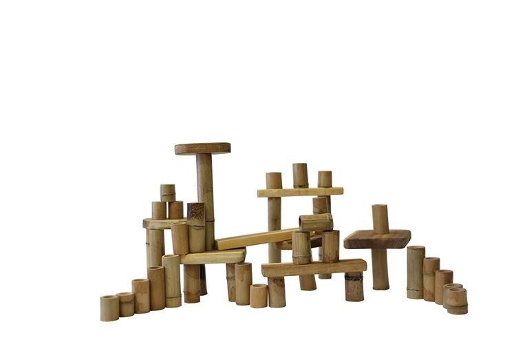 Bamboo Building Set - 46 Piece