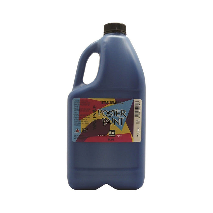 Tempera Paint - Blue 2L Bottle