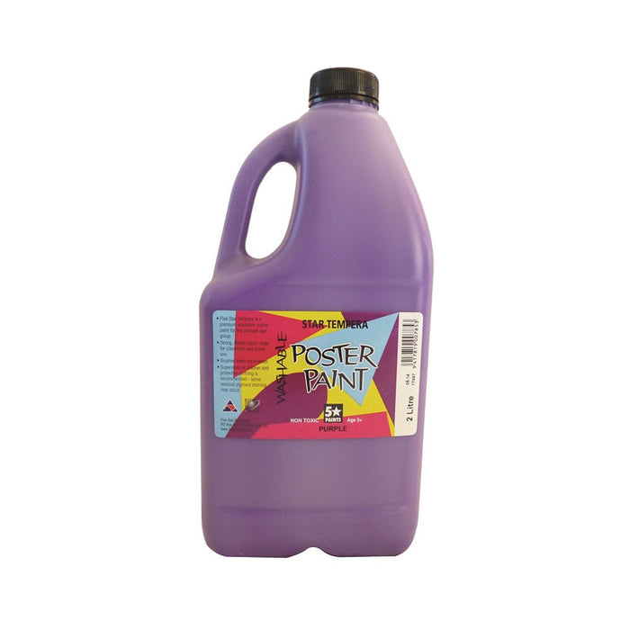 Tempera Paint - Purple 2L Bottle