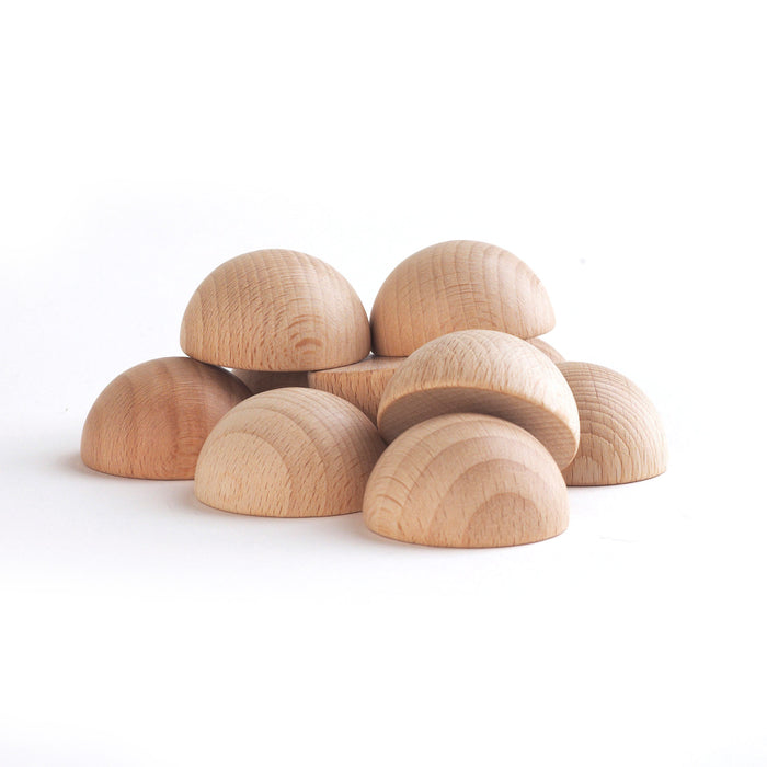 TickiT Wooden Semispheres - Pk10