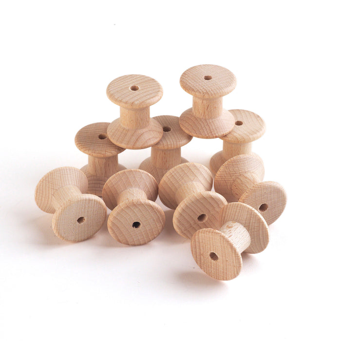 TickiT Wooden Spools - Pk10