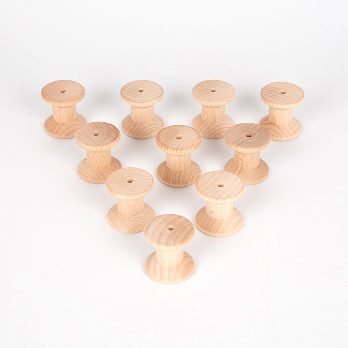 TickiT Wooden Spools - Pk10