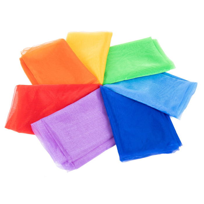TickiT Rainbow Organza Fabric Pack - Pk7