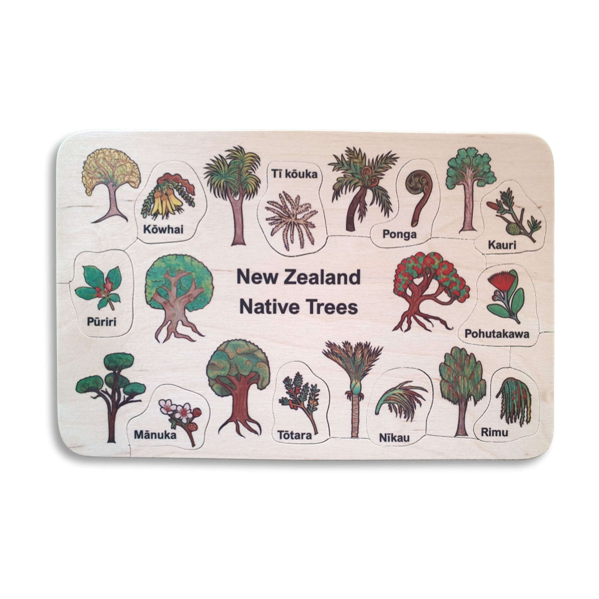 New Zealand Native Trees Puzzle — Curiate NZ