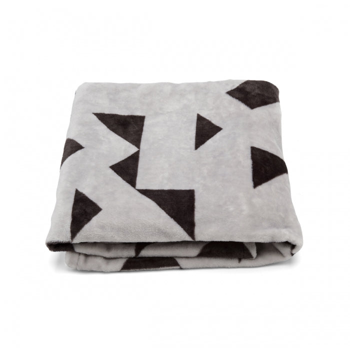 Plush Blanket - GreyBlack