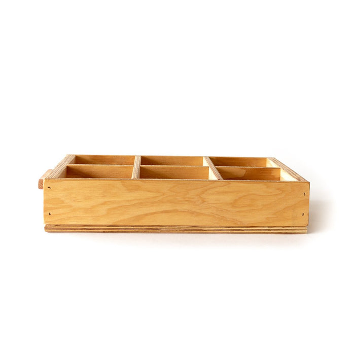 NZ Upcycled Wooden Loose Parts Sorting Tray (6 Partition)
